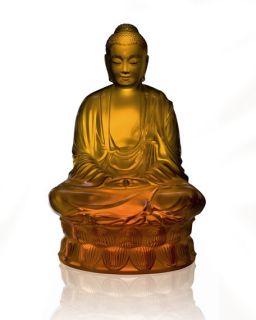 Lalique Amber Buddha Figure