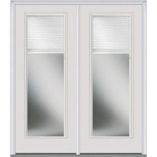 Milliken Millwork Classic Clear Low E Glass 64 in. x 80 in. Builder's Choice Steel Prehung Right Hand Inswing Full Lite RLB Patio Door Z001580R