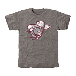 Eastern Kentucky Colonels Gray Classic Primary Tri Blend T Shirt