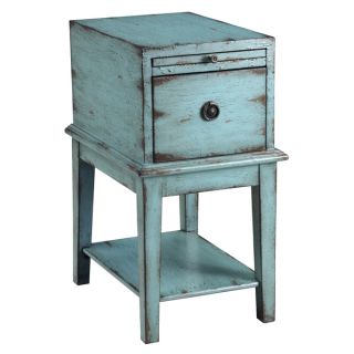 Creek Classics Distressed Blue Chair Side Chest   14837714  