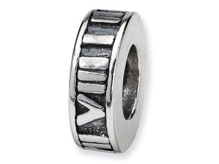 Sterling Silver Reflections Roman Numeral Spacer Bead