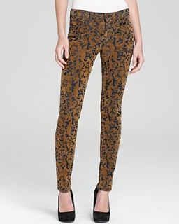 J Brand Jeans   Mid Rise 811 Skinny in Gold Brocade