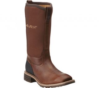Mens Ariat Hybrid All Weather Wide Square Toe   Oiled Brown/Brown Full Grain Leather/Neoprene