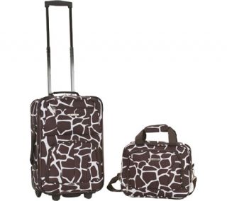 Rockland 2 Piece Luggage Set F102   Giraffe