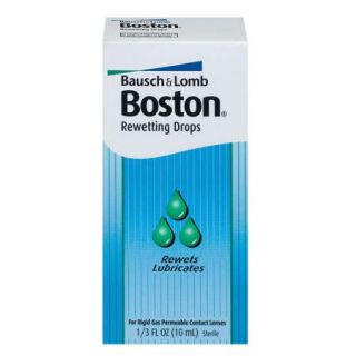 Boston For Rigid Gas Permeable Contact Lenses Rewetting Drops, .333 Oz