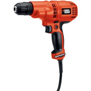 BLACK & DECKER 5.2 Amp 3/8 in Keyless Corded Drill with Case