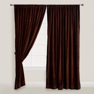 Chocolate Brown Velvet Curtain