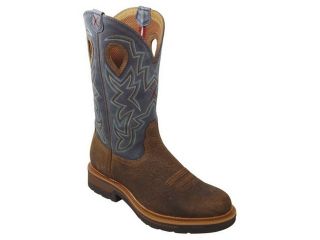 Twisted X Work Boots Mens CT Lite Cowboy 9 D Distressed Denim MLCC003