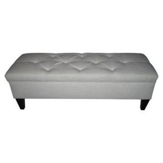 Sole Designs Brooke Upholstered Storage Bench in Magnolia