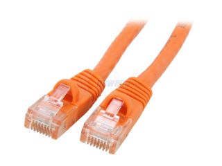 Coboc CY CAT6 05 OR 5ft. 24AWG Snagless Cat 6 Orange Color 550MHz UTP Ethernet Stranded Copper Patch cord /Molded Network lan Cable