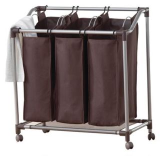 Neatfreak Deluxe Triple Laundry Sorter, Brown