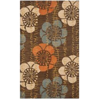 Safavieh Blossom Brown/Multi 4 ft. x 6 ft. Area Rug BLM923A 4