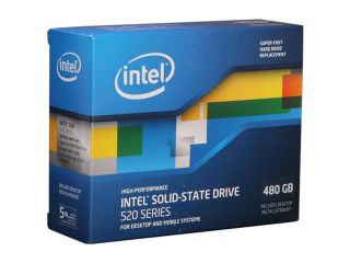 Intel 520 Series Cherryville 2.5" 480GB SATA III MLC Internal Solid State Drive (SSD) SSDSC2CW480A3K5