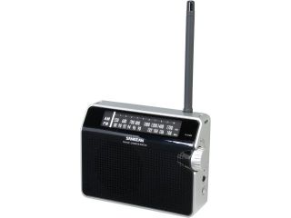 Sangean FM / AM Compact Analogue Tuning Portable Receiver (Black) PR D6 BK