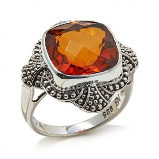 Nicky Butler 6.15ct Marigold Quartz Triplet Sterling Silver Solitaire Ring   8034931