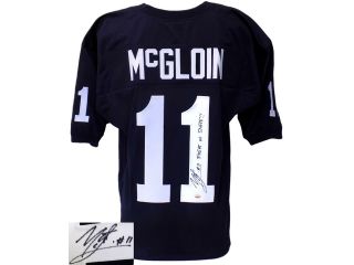 Matt McGloin Signed Custom Blue College Football Jersey Fight On Inscribed SI