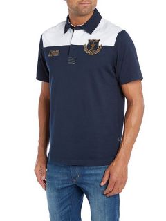 Rugby World Cup 2015 Webb Ellis Cup Plain Rugby Neck Regular Fit Rugby Navy