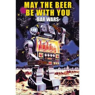 May The Beer Be Wth You Print (Canvas 20x30)