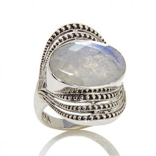Nicky Butler 7.55ct Rainbow Moonstone Sterling Silver East/West Ring   7878545