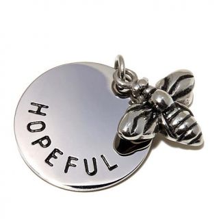 Michael Anthony Jewelry® "Bee Hopeful" Stainless Steel Pendant/Charm   7507847
