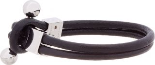 givenchy black calfskin cord barbell bracelet 465 usd view details