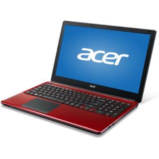 Acer Red 15.6" Aspire E1 572 6660 Laptop PC with Intel Core i5 4200U Dual Core Processor, 6GB Memory, 1TB Hard Drive and Windows 7 Home Premium