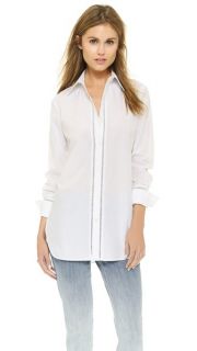 Vince Long Sleeve Placket Top