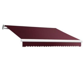 AWNTECH 20 ft. Maui LX Right Motor Retractable Acrylic Awning with Remote (120 in. Projection) in Burgundy MTR20 60 B