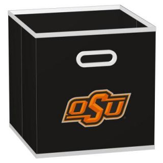 MyOwnersBox College STOREITS Oklahoma State University 10 1/2 in. x 10 1/2 in. x 11 in. Black Fabric Storage Drawer 11024003COKLS
