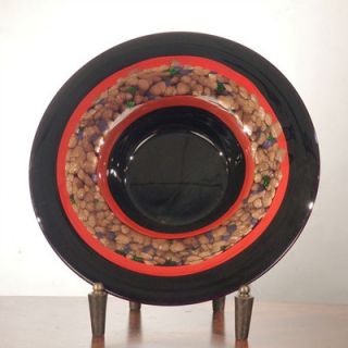 Ebony Decorative Charger with Stand by Dale Tiffany