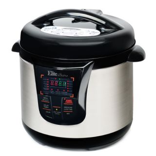 Elite by Maxi Matic Platinum 8 Qt. Electric Stainless Steel Pressure