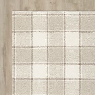 Nora Hand Woven Beige Area Rug by August Grove