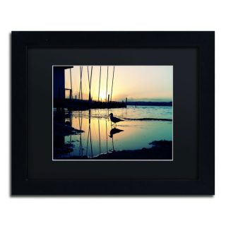 Beata Czyzowska Young Lonely at Sunset Black Framed Canvas Wall Art