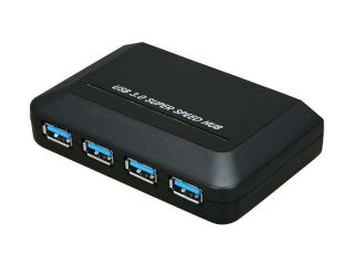 GWC HU3140 USB 3.0 SuperSpeed 4 Port Hub with 4 Amp External Power Supply