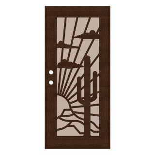 TITAN Nogales Powder Coat Copperclad Aluminum Surface Mount Single Security Door (Common 36 in x 80 in; Actual 38.5 in x 81.563 in)
