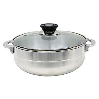 HDS TRADING CORP Stock Pot with Glass Lid; 10.7 Liters