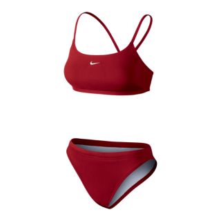 Nike Poly Core Solid Womens Two Piece Swimsuit.