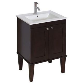 American Imaginations 23'' Transitional Birchwood Veneer Vanity Base