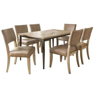 Hillsdale Furniture Charleston 7 Piece Rectangle Dining Set with Parson Chair DISCONTINUED 4670DTBRC47
