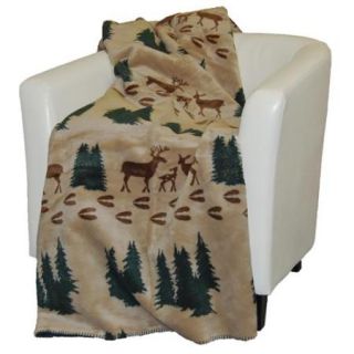 Denali Deer Tracks Throw Blanket Denali Deer # 285 50X60
