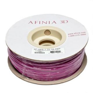 AFINIA Value Line 1.75 mm Purple ABS Plastic 3D Printer Filament (1kg) AF ABS 1.75 1K PRP
