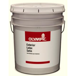 Olympic Clear Satin Latex Exterior Paint (Actual Net Contents 569 fl oz)