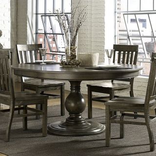 Magnussen Karlin Wood Round Dining Table with Wood Top   D2471 22T 22B 22P KIT