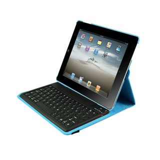 iPad Case Detachable Bluetooth Keyboard for iPad 2 4   Blue Via Ergog