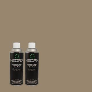 Hedrix 11 oz. Match of 838 Taupe Gray Semi Gloss Custom Spray Paint (2 Pack) SG02 838