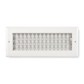 Accord Ventilation 270 Series Painted Aluminum Sidewall/Ceiling Register (Rough Opening 6 in x 12 in; Actual 13.75 in x 7.75 in)