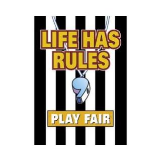 POSTER LIFE HAS RULES PLAY FAIR SCBT A63111 15 (pack of 15)