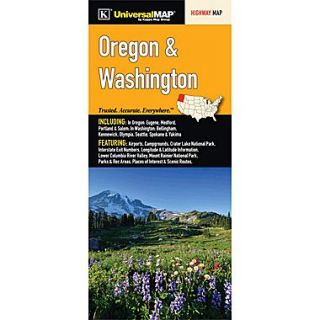 Universal Map Oregon/Washington Fold Map