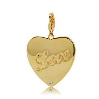 Jewels by Jen Goldtone "Love" Heart Charm   7910306