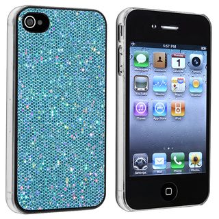 Blue Bling Rear Snap on Case for Apple iPhone 4/ 4S